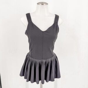Lululemon Athletica Black Pleated Top